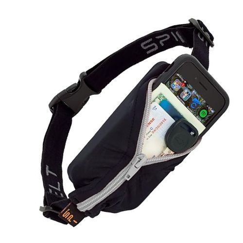 A running belt to hold the essentials
