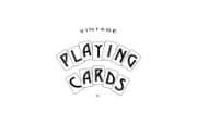 Vintage playing cards Logo