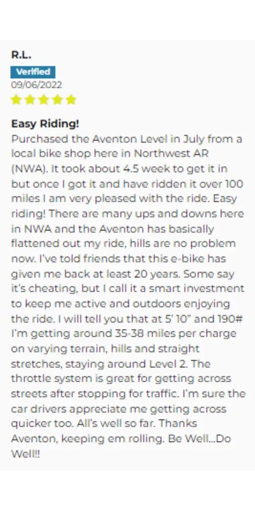 Aventon Level.2 Customer Reviews 2