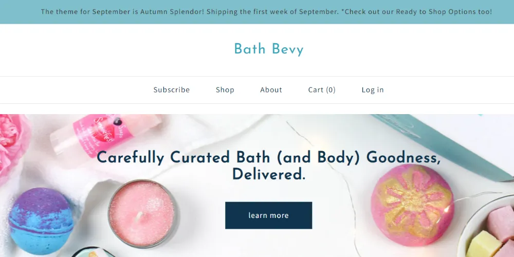 bath bevy Self-Care Subscription