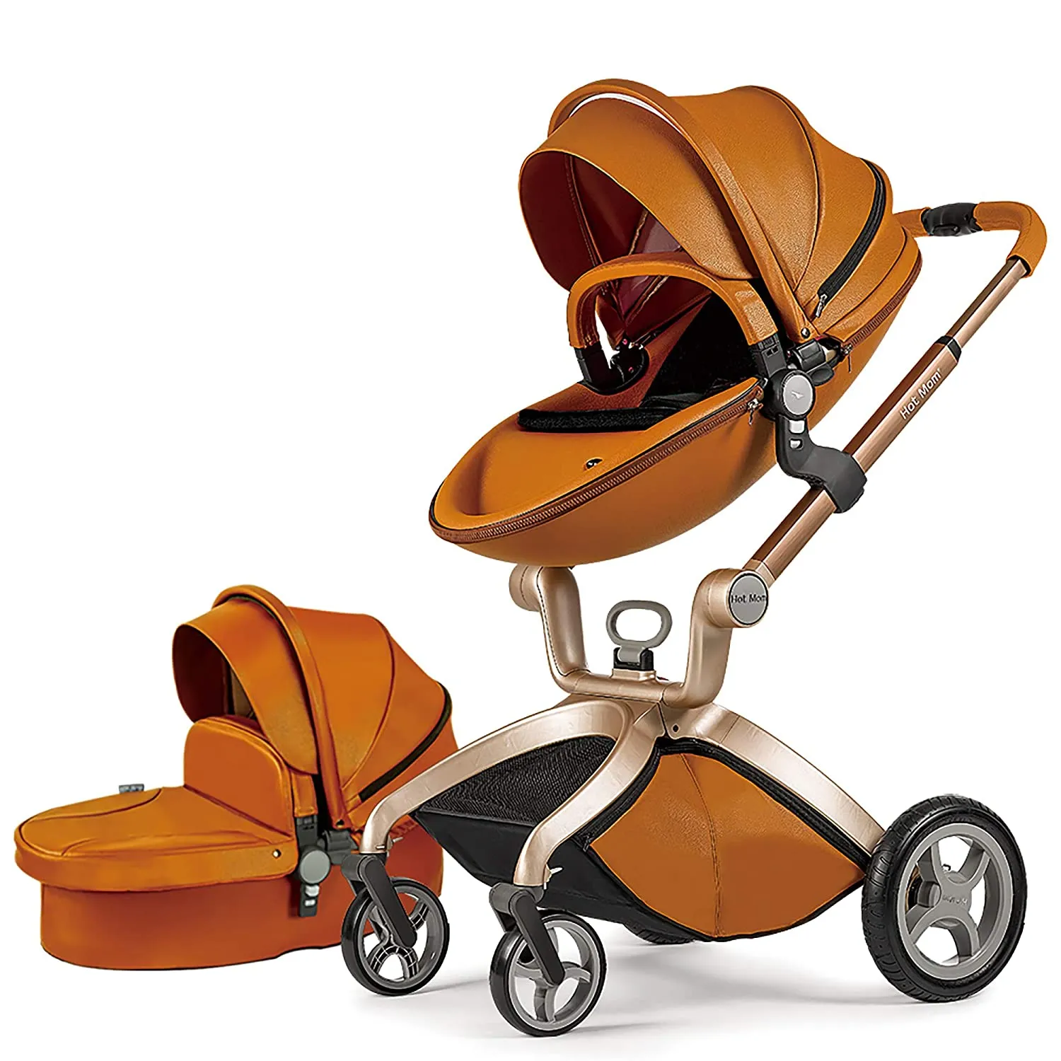Baby Stroller with Bassinet Combo